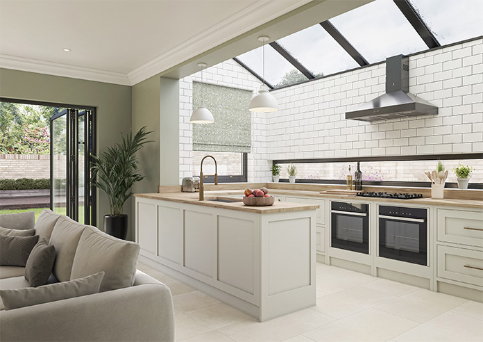 Aviary Velvet, Spruce - Roman Blind - Image 6